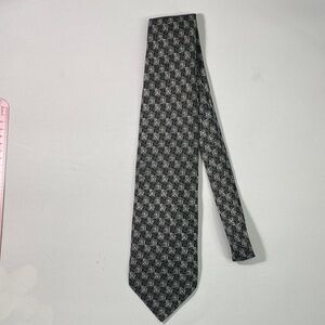 Elegant Black Patterned Men's Tie